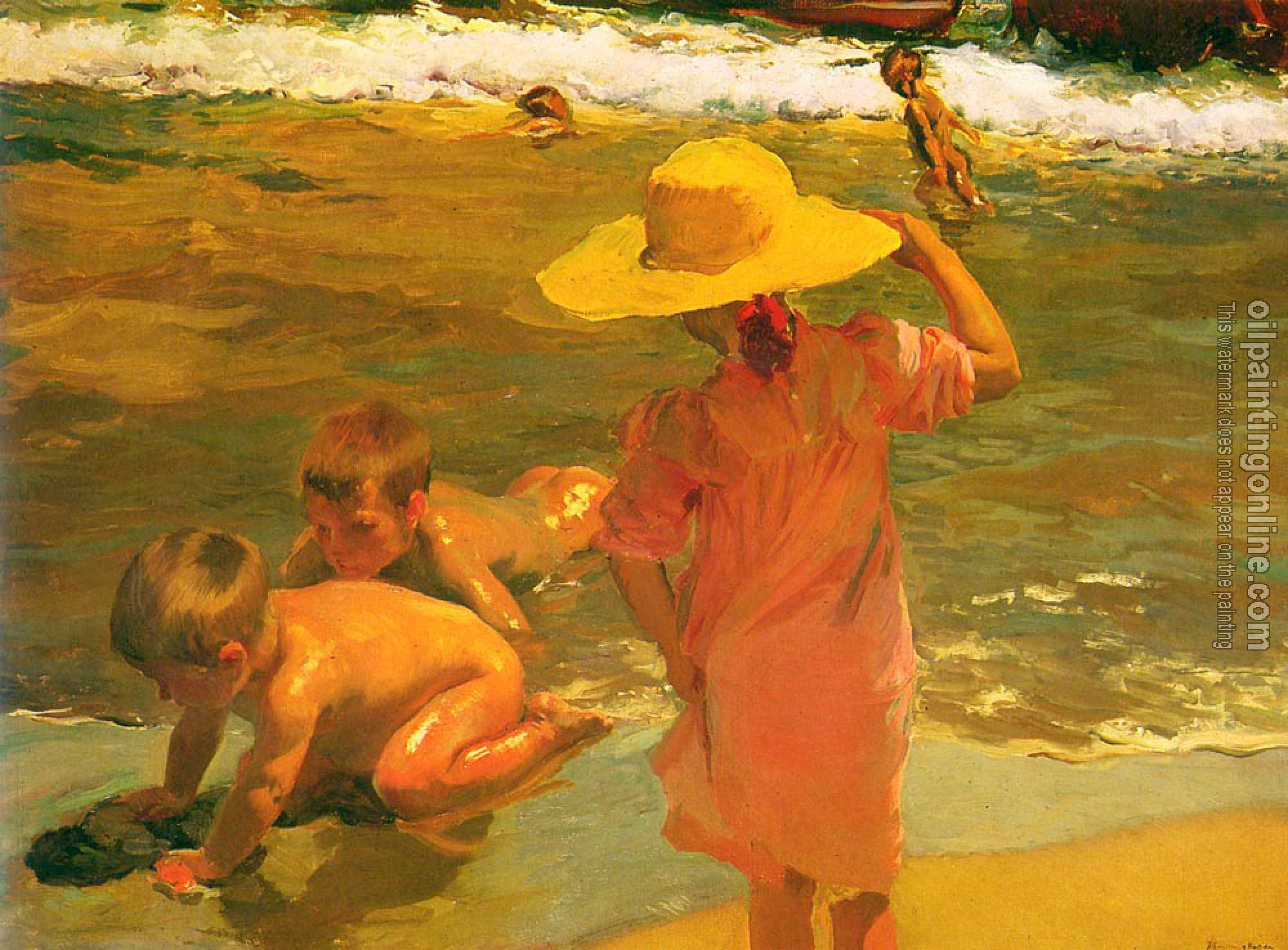 Joaquin Sorolla y Bastida - Ninos A La Orilla Del Mar